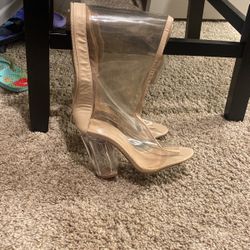 Clear Nude Heels 