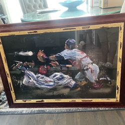 Baseball Portrait Painting