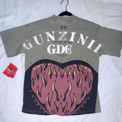 Gunzinii Denim & Co Graphic Tee Heavyweight Olive Size XS
