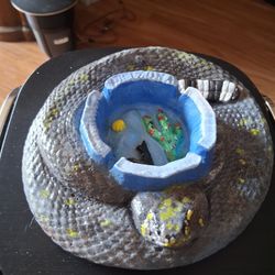 Rattlesnake Ash Tray Concrete 