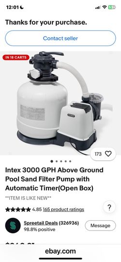 Intex pool sand filter