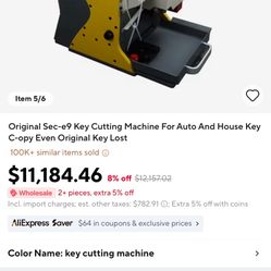 Sec-e9 Key Cutting Machine For Auto And House Key C-opy Even Original Key Lost