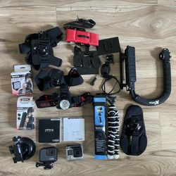 Two Go-Pro Hero 4’s, Misc Mounts & Accessories