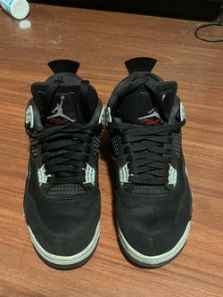 Jordan 4 Black Canvas Size 10