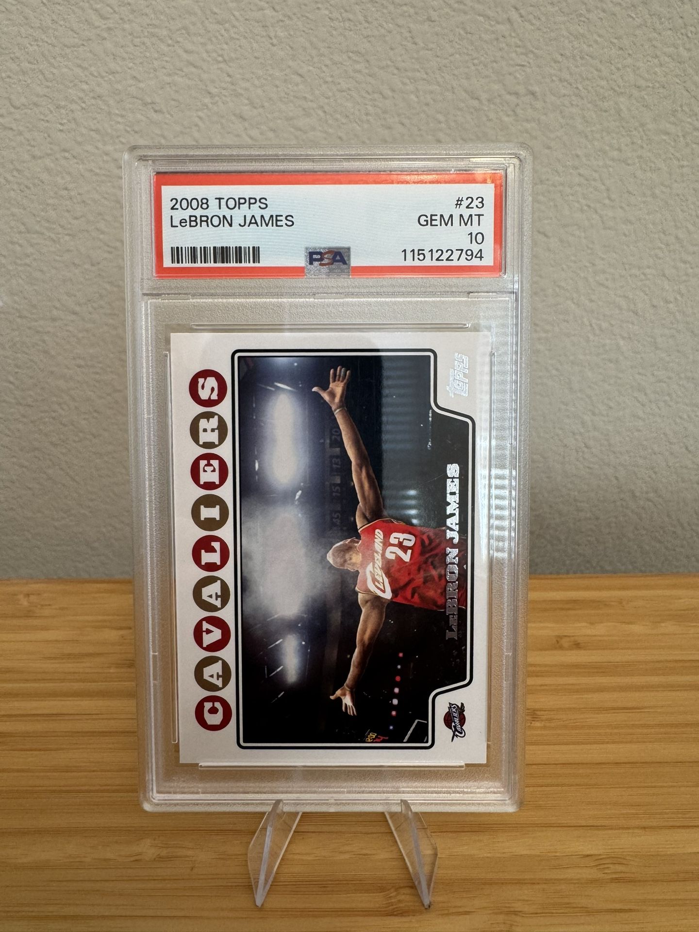 2008 topps LeBron James PSA 10