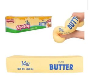 Squeezy Jumbo Butter 10-Inch Squeeze Toy NWT