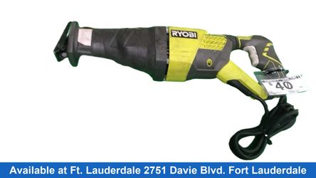Ryobi Rj1861v Green Corded Reciprocating Saw
