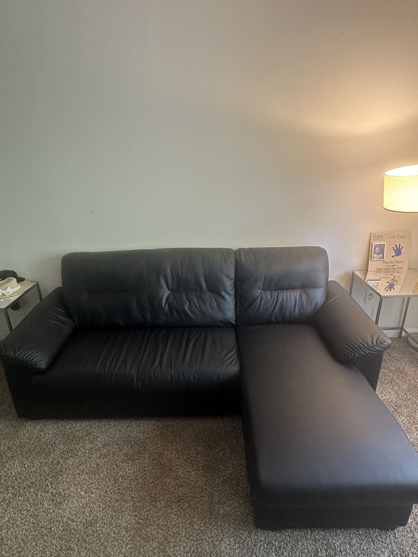 Black Leather Couch