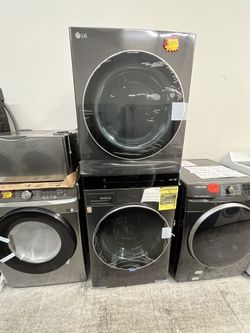 load washer wide lg front stackable thinq dryer 