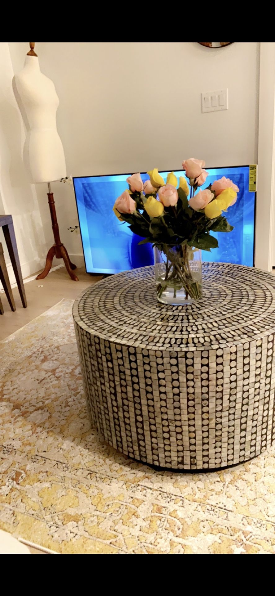 Shell Finish Coffee Table