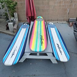 8ft Wavestorm and Lopez foam surfboards, $135ea, with fins and leashes, good condition,  price s are firm