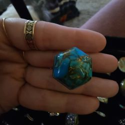 Jay King Sterling Large Turquoise Ring
