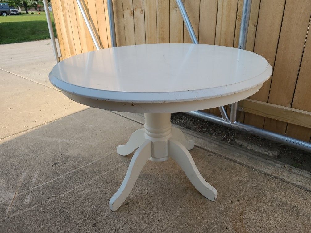 42" Round Wood Table Pedestal Base