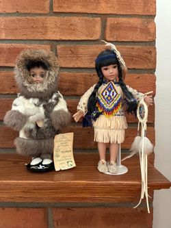 Porcelain Indian dolls