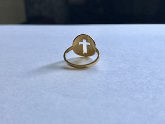Hypoallergenic Stainless Steel Cross Rings