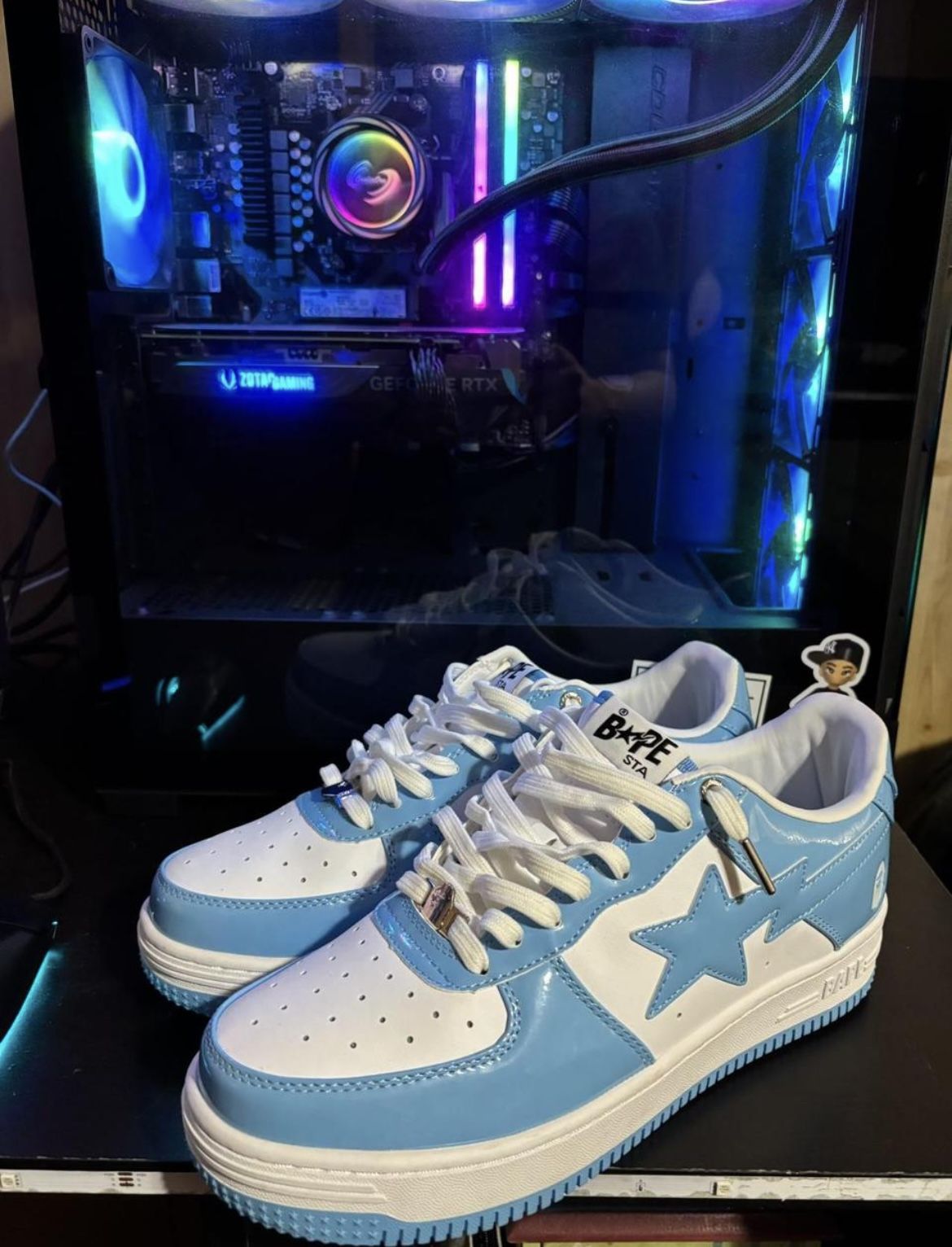 Light Blue Bapesta