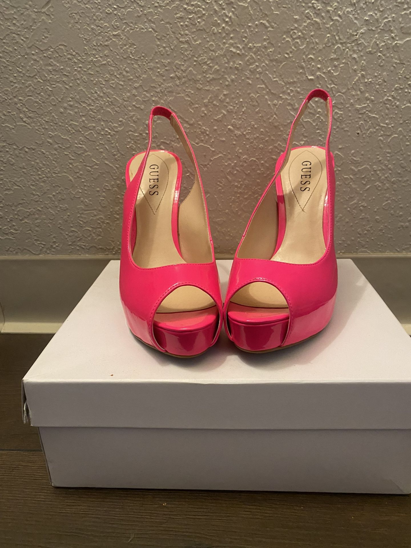 Hot Pink Guess High Heels 