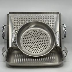 Unopened All Clad Outdoor 3 piece Stainless Steel Set