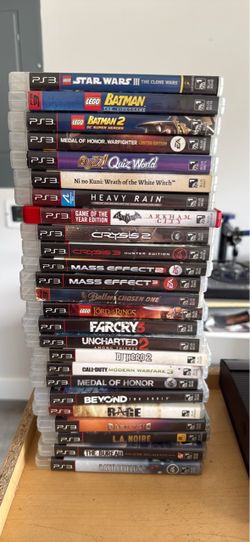 PS3 Super Slim Console + Controller + 26 Game Collection Lot – $400 OBO