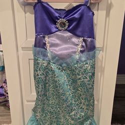 Girls Lil Mermaid Dress Up Dress