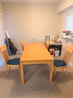 Dining table with 4 chairs