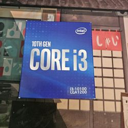 Intel I3 10100 Cpu Lga 1200.           