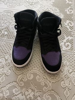 Purple And Black Jordan 1 Size 11.5