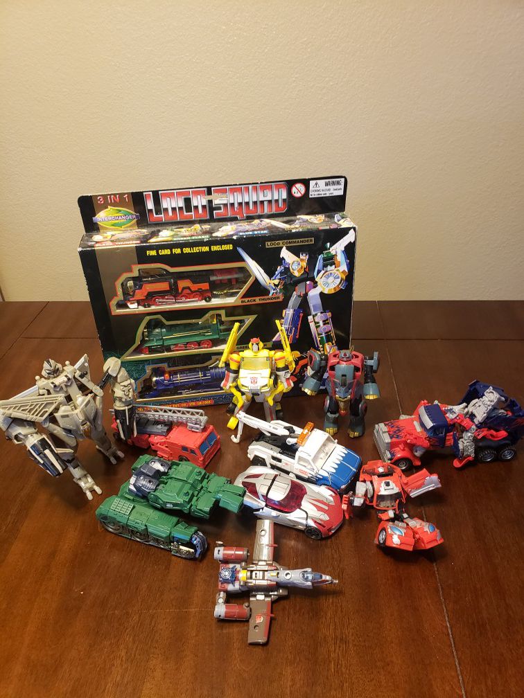 Transformers action figures toy lot