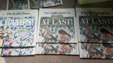 Seahawks Super Bowl Newspapers $5 each!