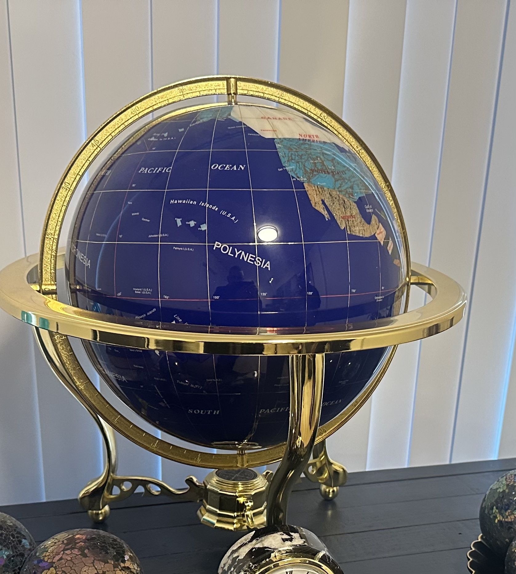 Table Globe With Compass