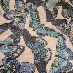 Full Size Reversible Butterfly Comforter 
