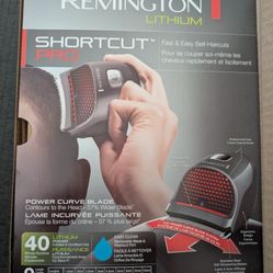 Remington Shortcut Pro Self-Haircut Trimmer Kit, Waterproof Cordless Electric Razor for Head, Beard, and Body, Curved Blades and 9 Trimmer Lengths