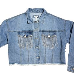 Forever 21 Sky Blue Denim Jacket 