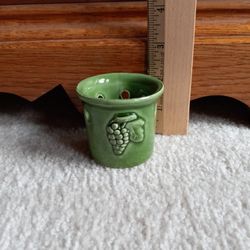 Sur La Table Ceramic Votive/Tealight Candle Holder, Green