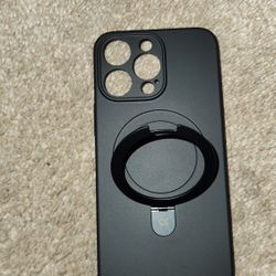 Iphone 15 Pro Max Matte Case With Magnetic Stand