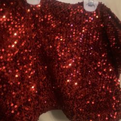 Wild Fable Shiny Red Sequin Low Rise Bodycon Mini Skirt; Target Style Sequins