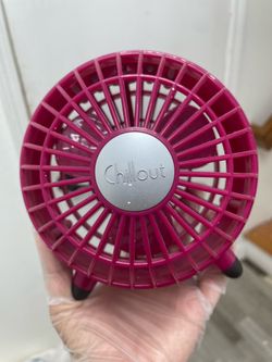 Chillout Mini Desktop Fan Pink