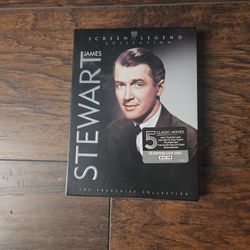 JAMES STEWART SCREEN LEGEND 5CLASSIC MOVIES $25.00.