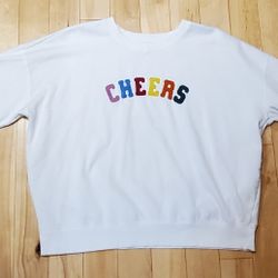 NEW Maurices Fuzzy 'CHEERS' Sweatshirt (XXL)