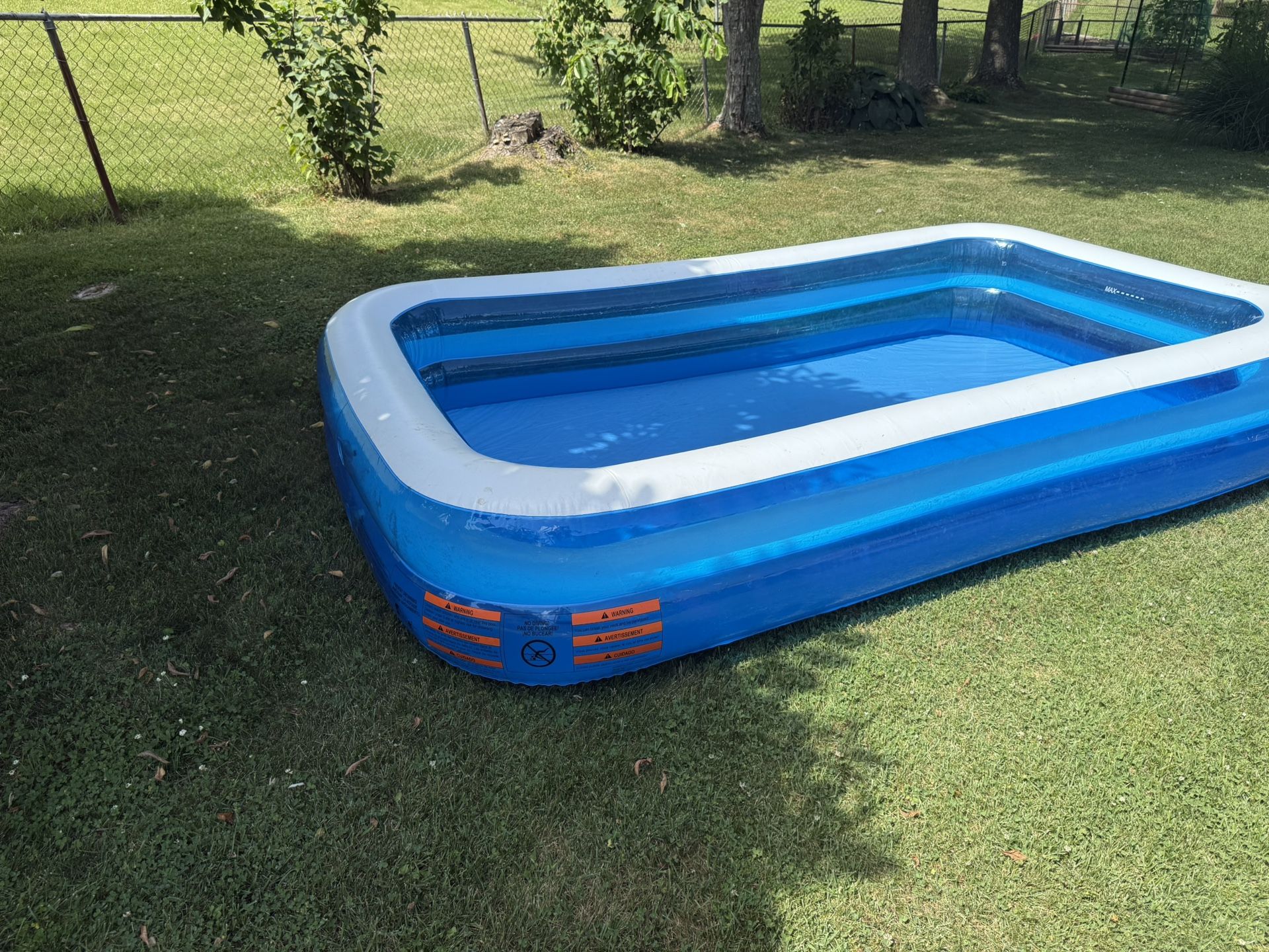 Large, Rectangle, Inflatable Pool