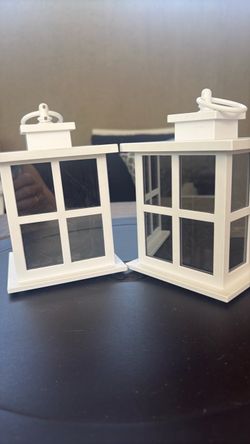 Small white lanterns 5”