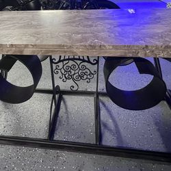 Ornate Iron And Stone Console Table Any Offer Considered 
