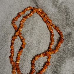 Vintage Amber Stone Necklace