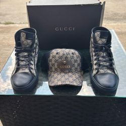 Size 15 Gucci Shoes And Hat 