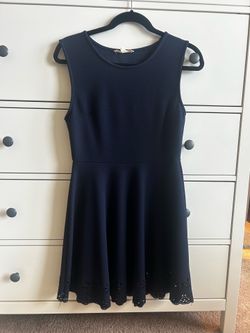 Blue A-line Dress