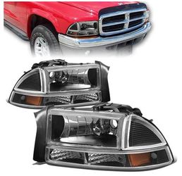 LA Zona Auto Parts 1997 to 2004 Dodge Durango Dakota Headlights Luces Micas Calaveras Faros Focos Luz Light
