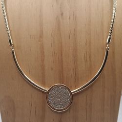 Rhinestone Pendant Necklace 