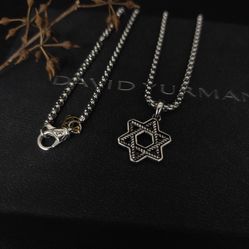 David Yurman Star of David necklace