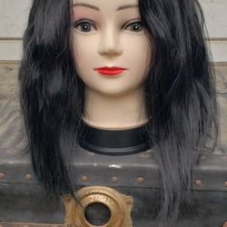 BLK SYNTHETIC WIG