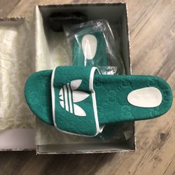 Gucci Adidas Collab slides 